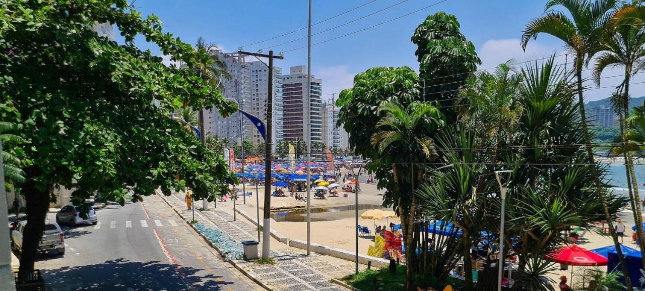 Apto Com Garagem E Lavanderia Em Frente A Praia Guaruja Bagian luar foto